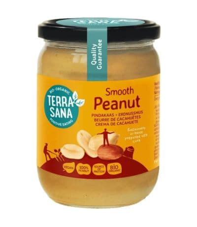 Crema de Cacahuete Sin Sal Eco Vegan 500g Terrasana