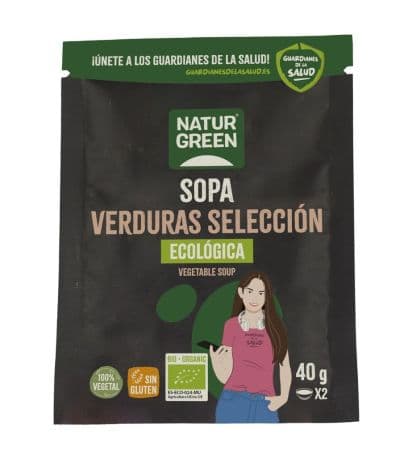 Sopa de Verduras Seleccion SinGluten Bio Vegan 40g NaturGreen