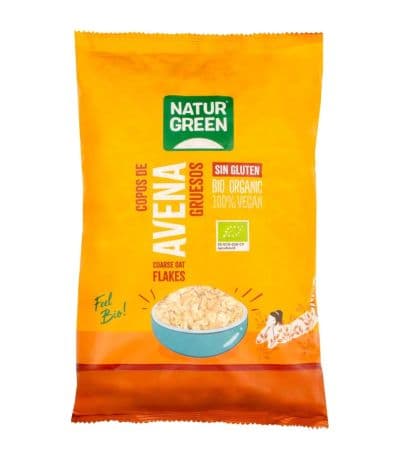 Copos de Avena Grueso SinGluten Bio Vegan 1kg NaturGreen