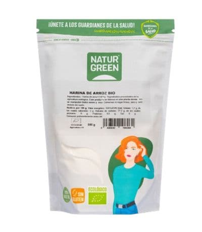 Harina de Arroz SinGluten Bio Vegan 500g NaturGreen