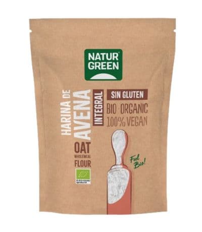 Harina de Avena Integral SinGluten Bio Vegan 500g NaturGreen