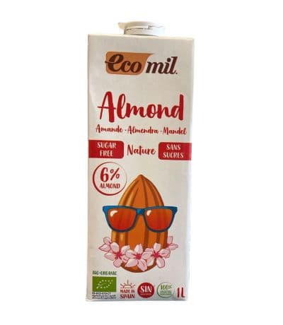 Bebida Vegetal de Almendra SinGluten Bio 6x1L Ecomil