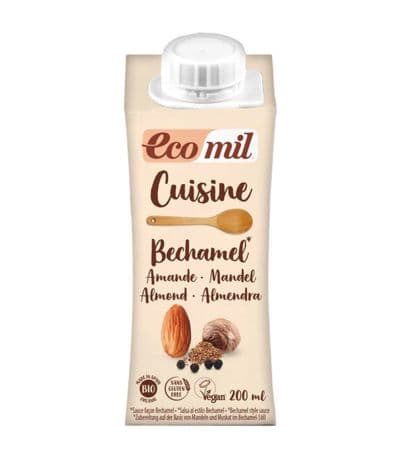 Cuisine Bechamel de Almendras SinGluten Bio Vegan 200ml Ecomil