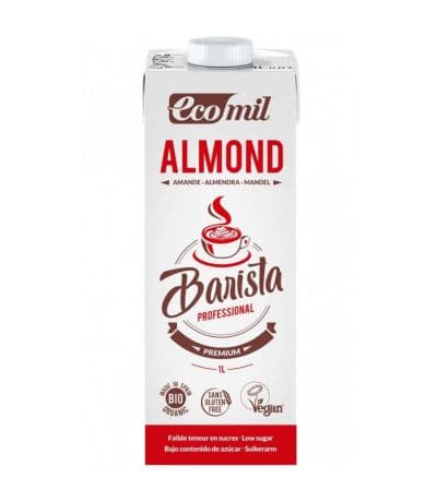 Bebida Vegetal de Almendra Barista SinGluten Bio Vegan 6x1L Ecomil