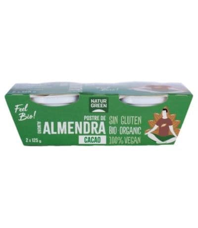 Postre Almendra Cacao Bio 2x125g NaturGreen
