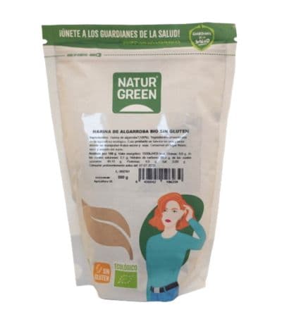 Harina de Algarroba Sin Gluten Bio 500g NaturGreen
