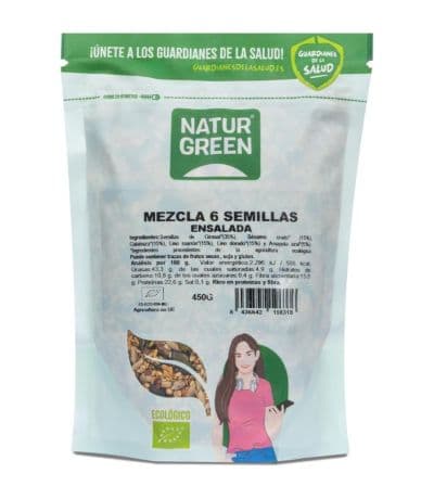 Mezcla 6 Semillas Ensalada Bio 450g NaturGreen