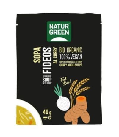 Sopa Fideos al Curry Bio 40g NaturGreen