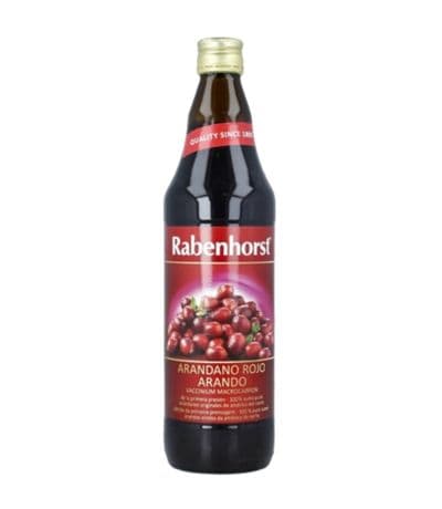 Zumo Arandano Rojo Americano Vegan 750ml Rabenhorst