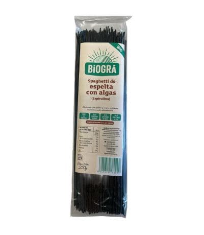 Espagueti de Espelta con Algas Bio Vegan 250g Biogra