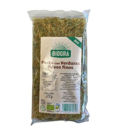Fideo Fino con Verduras Bio Vegan 250g Biogra