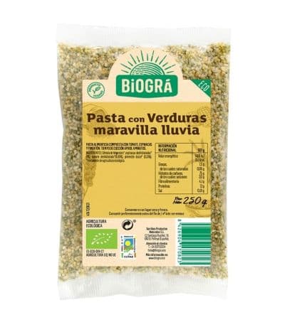 Pasta Maravilla Lluvia con Verduras Bio Vegan 250g Biogra