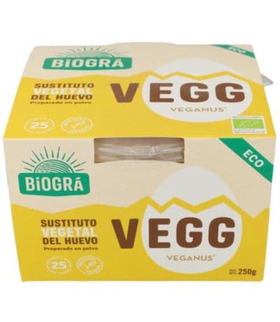 Vegg Sustituto Vegetal Huevo Bio Vegan 250g Biogra