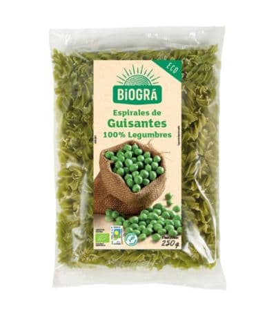 Espirales de Guisantes Vegan Bio 250g Biogra