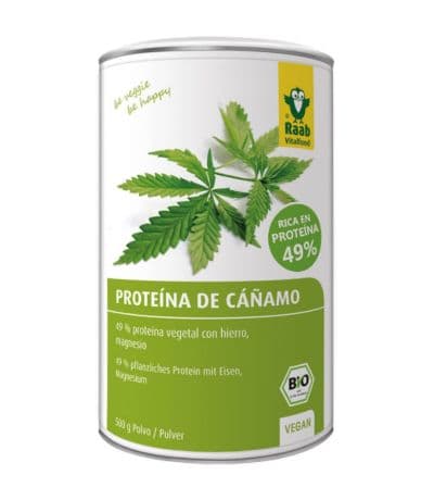 Proteina de Cañamo SinGluten Bio Vegan 500g Raab