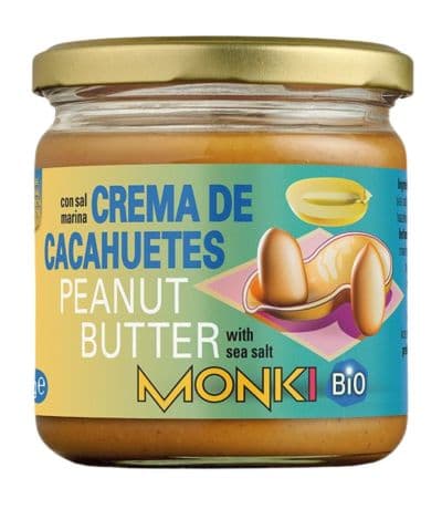 Crema de Cacahuetes Bio 330g Monki