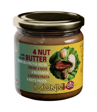 Crema Mezlca 4 Frutos Secos Bio 330g Monki