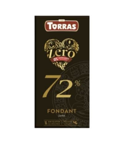 Chocolate Negro 72% Cacao SinGluten Vegan 100g Torras
