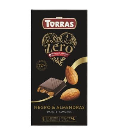 Chocolate Negro con Almendras SinGluten Vegan 150g Torras