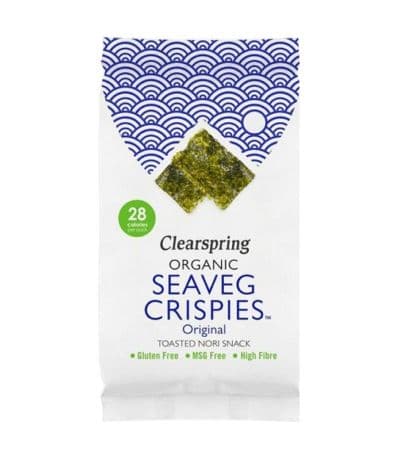 Snack de Alga Nori Tostada Bio Vegan 4g Clearspring