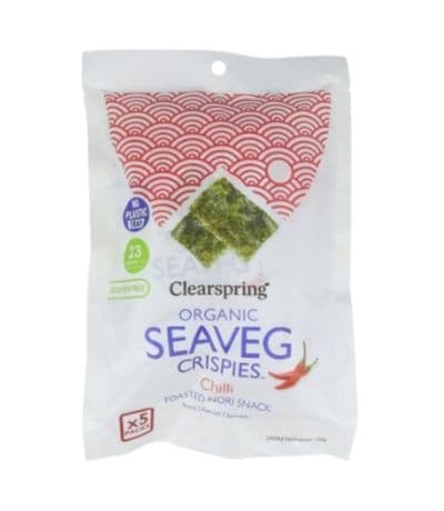 Snack de Alga Nori Tostada chili Multipack Bio 5x4g Clearspring