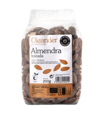 Almendra Tostada con Piel bio 200g Oleander