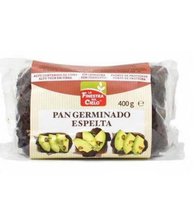 Pan Germinado Espelta Eco Vegan 400g La Finestra Sul Cielo