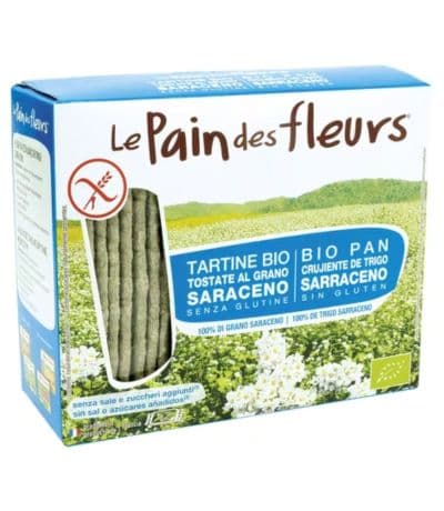 Tostadas de Trigo Sarraceno Sin Sal SinGluten Bio Vegan 150g Le Pain Des Fleurs