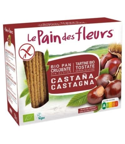 Tostadas de Pan de Castañas SinGluten Bio Vegan 150g Le Pain Des Fleurs