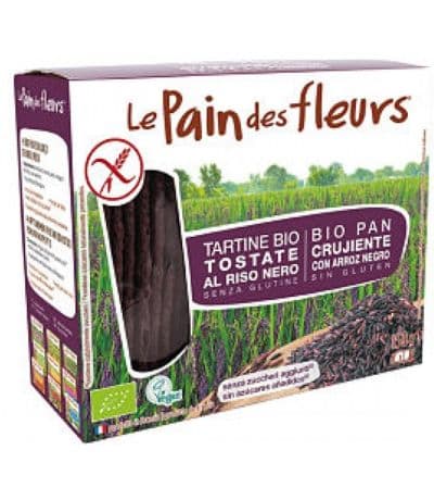 Tostadas de Arroz Negro SinGluten Bio Vegan 150g Le Pain Des Fleurs