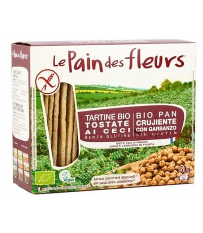 Tostadas de Garbanzo SinGluten Bio Vegan 150g Le Pain Des Fleurs
