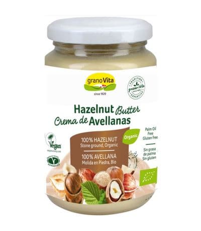 Crema de Avellanas SinGluten Bio Vegan 350g Granovita