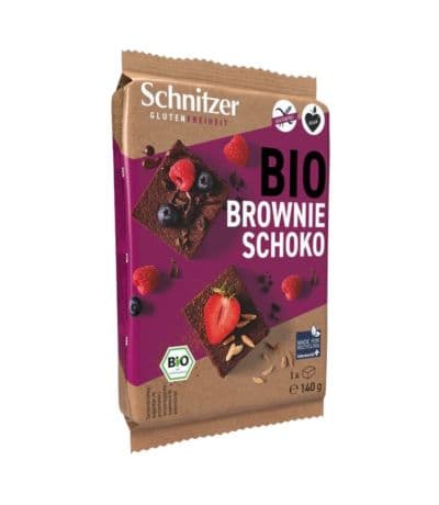Brownie Choco Negro SinGluten Eco 140g Schnitzer