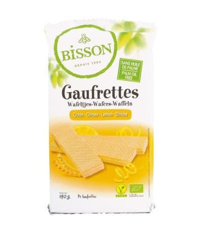 Gaufrettes Wafers Limon Bio Vegan 190g Bisson