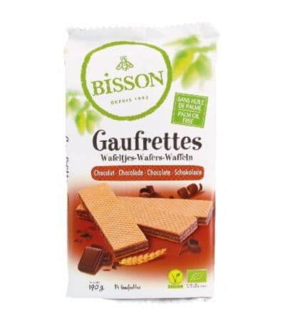 Galletas Gaufrettes Chocolate Eco Vegan 190g Bisson