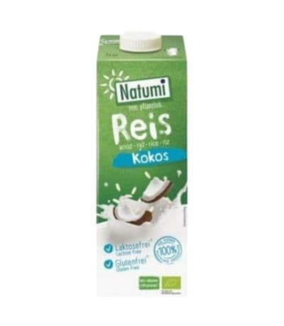 Bebida Vegetal de Arroz y Coco SinGluten Bio Vegan 8x1L Natumi