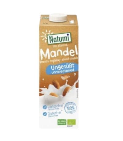 Bebida Vegetal de Almendra SinGluten Bio Vegan 8x1L Natumi