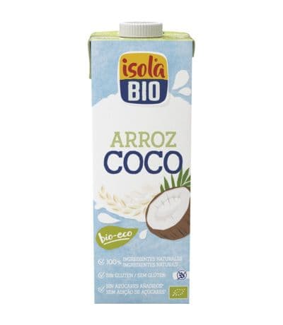 Bebida Vegetal de Arroz y Coco SinGluten Bio Vegan 6x1L Isola Bio