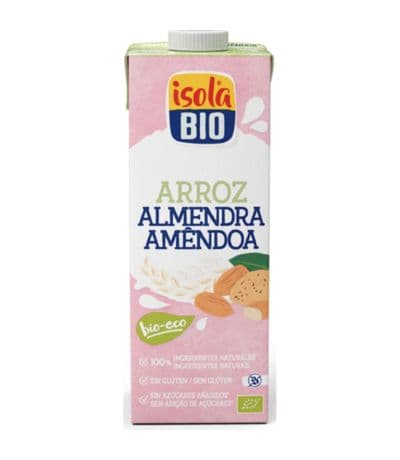 Bebida Vegetal Arroz Almendra SinGluten Bio Vegan 24x250ml Isola Bio