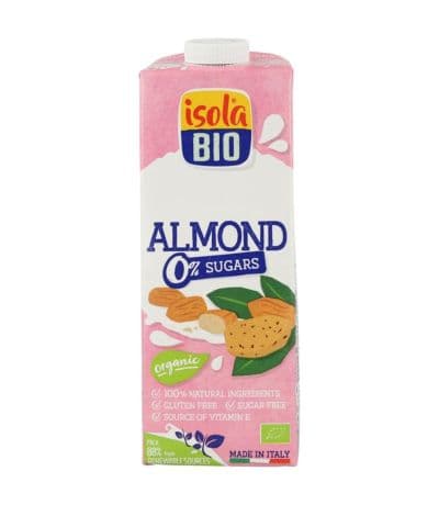 Bebida Vegetal Almendras SinGluten Vegan 6x1L Isola Bio