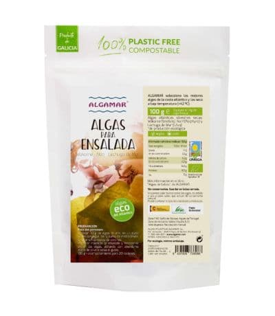 Algas Ensalada Mezcla Eco Vegan 100g Algamar