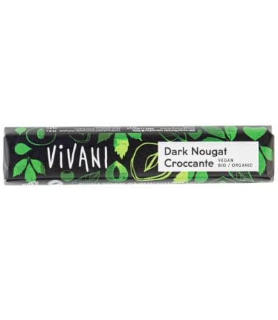 Barrita de Chocolate Negro con Nougat Bio Vegan 18uds Vivani