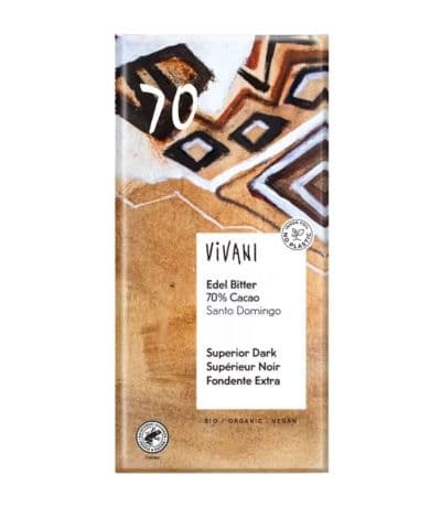 Chocolate Negro Superior 70% Santo Domingo Bio 80g Vivani