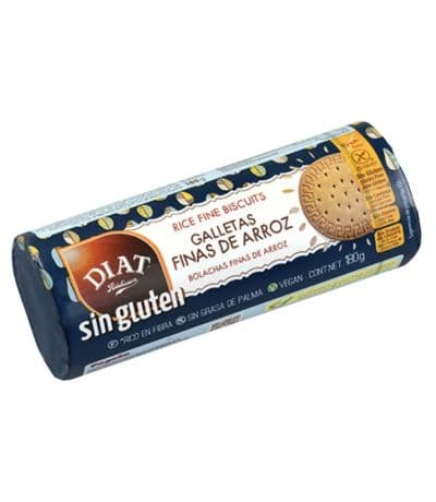 Galletas Finas de Arroz SinGluten Vegan 185g Diat-Radisson