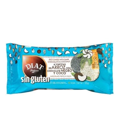 Tortitas de Arroz con Chocolate y Coco SinGluten 135g Diat-Radisson