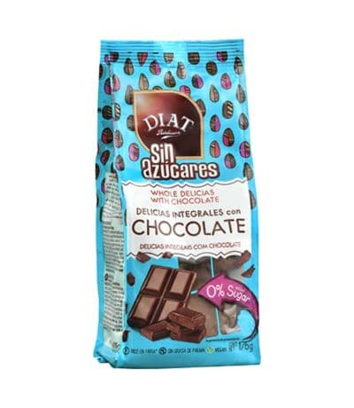 Delicias Integrales con Chocolate Vegan SinAzucar 175g Diat-Radisson