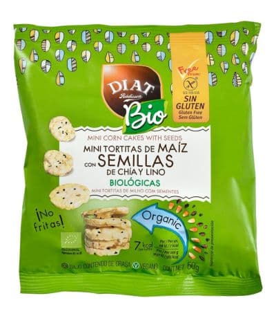 Mini Tortitas de Maiz Semillas Bio 50g Diat Radisson