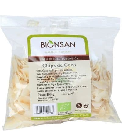 Coco Chips Deshidratado Eco Vegan 100g Bionsan