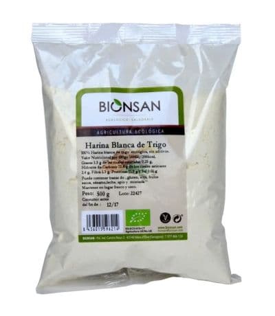 Harina Trigo Blanca Eco Vegan 500g Bionsan