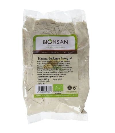 Harina de Arroz Integral Eco Vegan 500g Bionsan